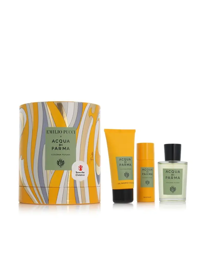 Set Acqua di Parma Colonia Futura Eau De Cologne 100 ml + Colonia Futura Shampoo & Gel Doccia 2-In-1 75 ml + Colonia Futura Deodorante Spray Anti-Sud