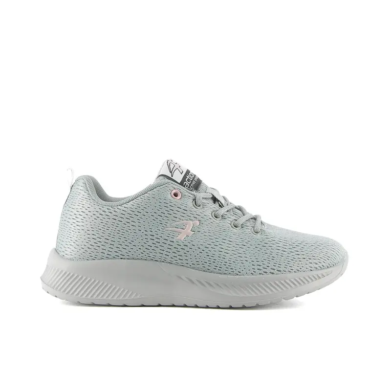 Sneakers running da donna grigie con suola in gomma