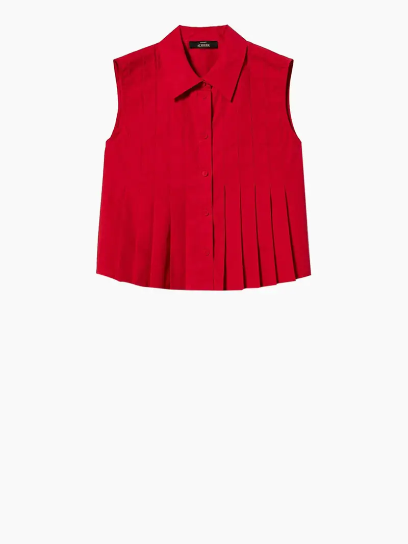 camicia actitude da donna - rosso
