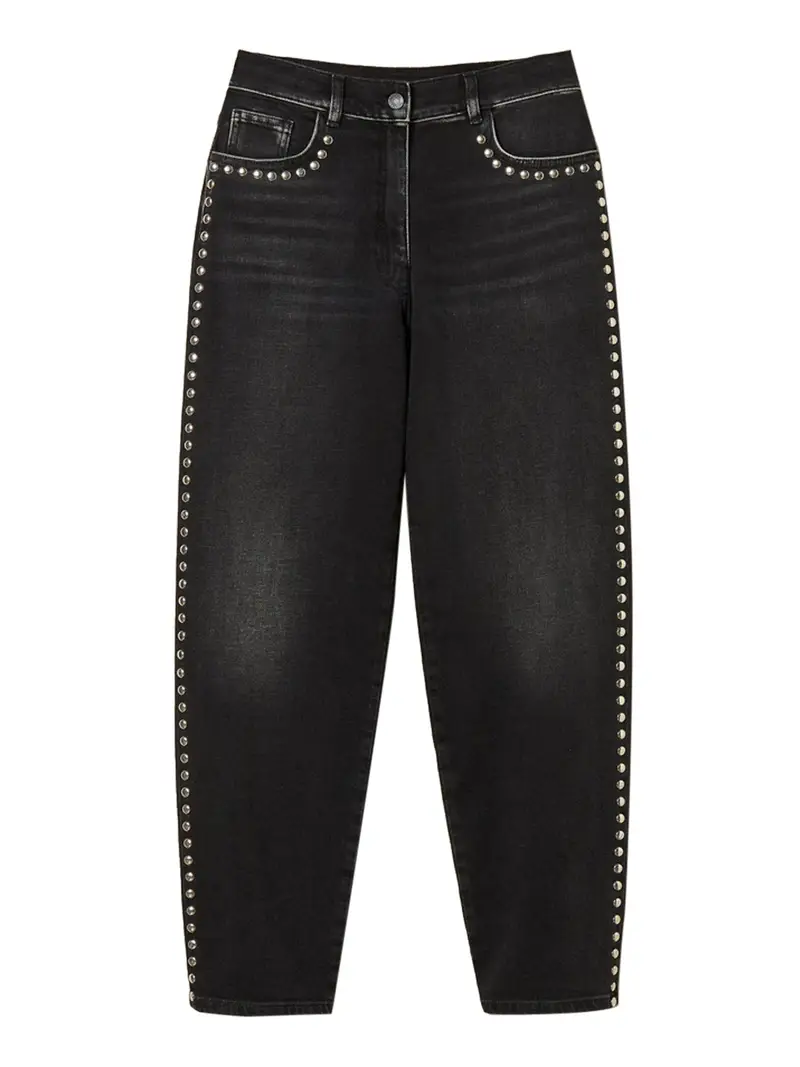 jeans bootcut actitude da donna - nero