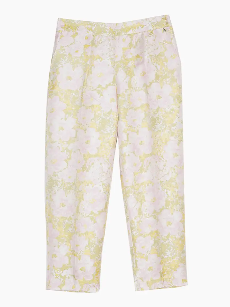 pantalone capri actitude da donna - floreale