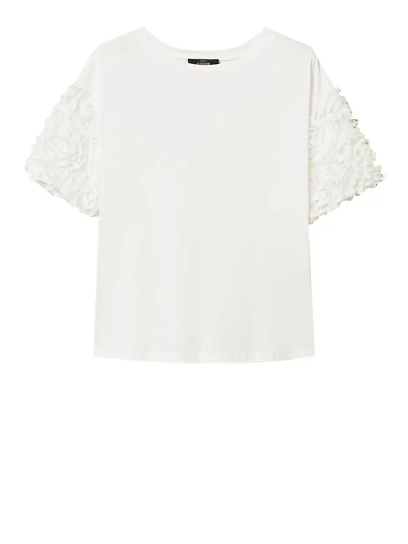 t-shirt actitude da donna - bianco