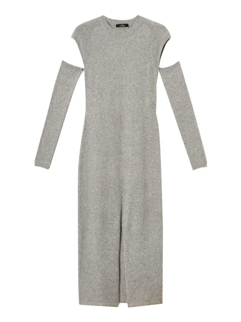 vestito longuette actitude da donna - grigio