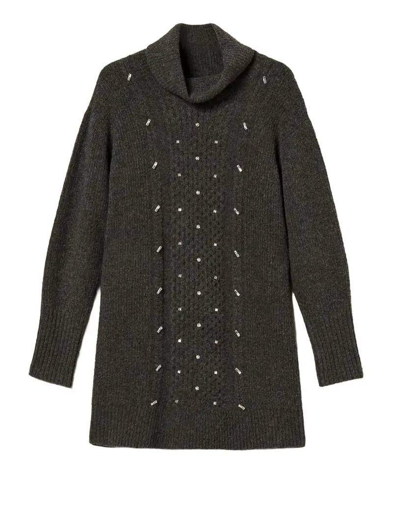 vestito mini actitude da donna - grigio