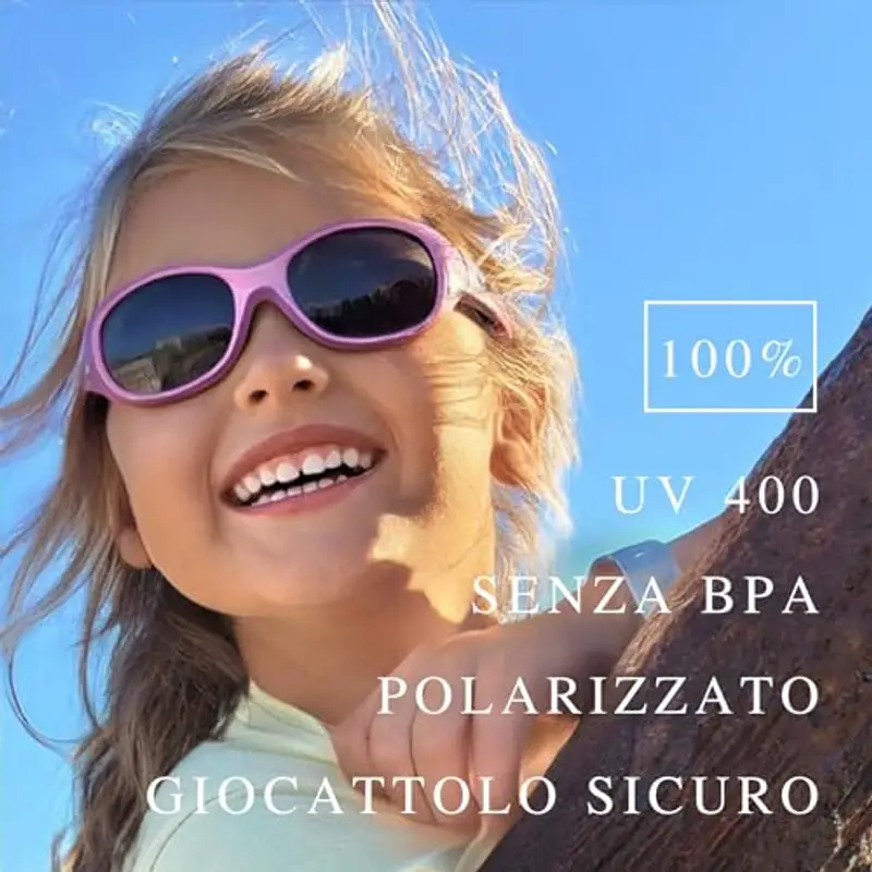 ActiveSol Occhiali da sole Kids, 2 – 6 anni, protezione UV, polarizzati, flessibili miniatura 2