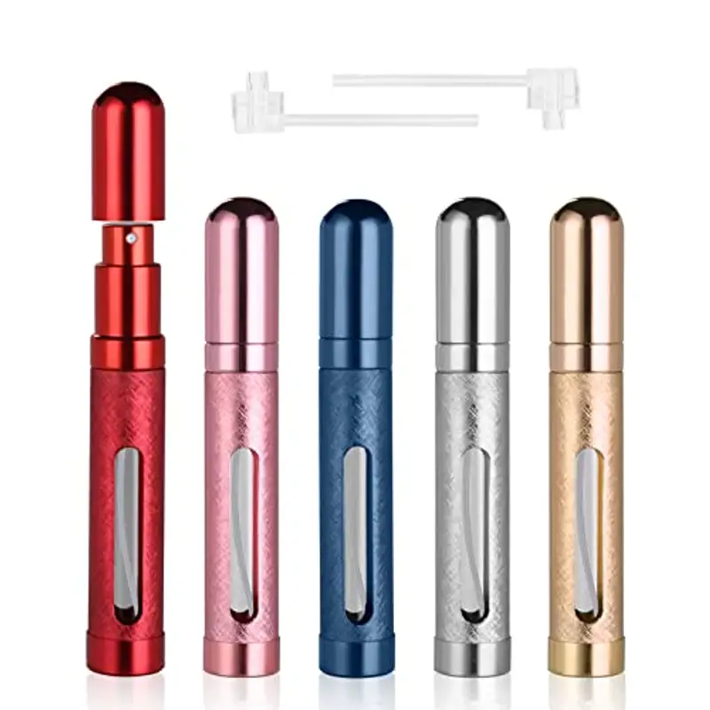 ACWOO 5 Pezzi 12ml Mini Bottiglia di Spruzzo per Profumo, Atomizzatore Portatile, per Viaggiare, Festa, Vita Quotidiana