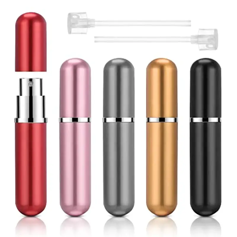 ACWOO 5 Pezzi 5ml Mini Bottiglia di Profumo, Atomizzatore Profumo Portatile, Bottiglia di Spruzzo Portatile di Viaggio per Viaggiare, Festa, Vita Quotidiana