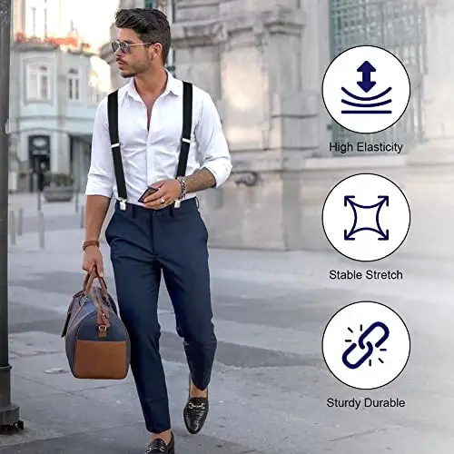 ACWOO Bretelle Uomo Blu 2704971 miniatura 3