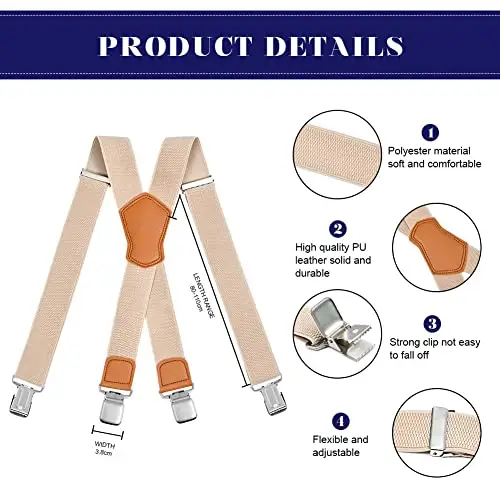 ACWOO Bretelle Uomo Multicolore 2704968 miniatura 3