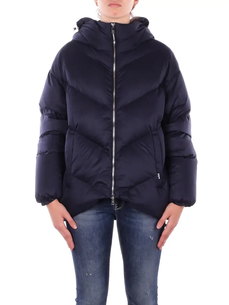 Giubbotto Donna ADD Blue Hoodie down jacket