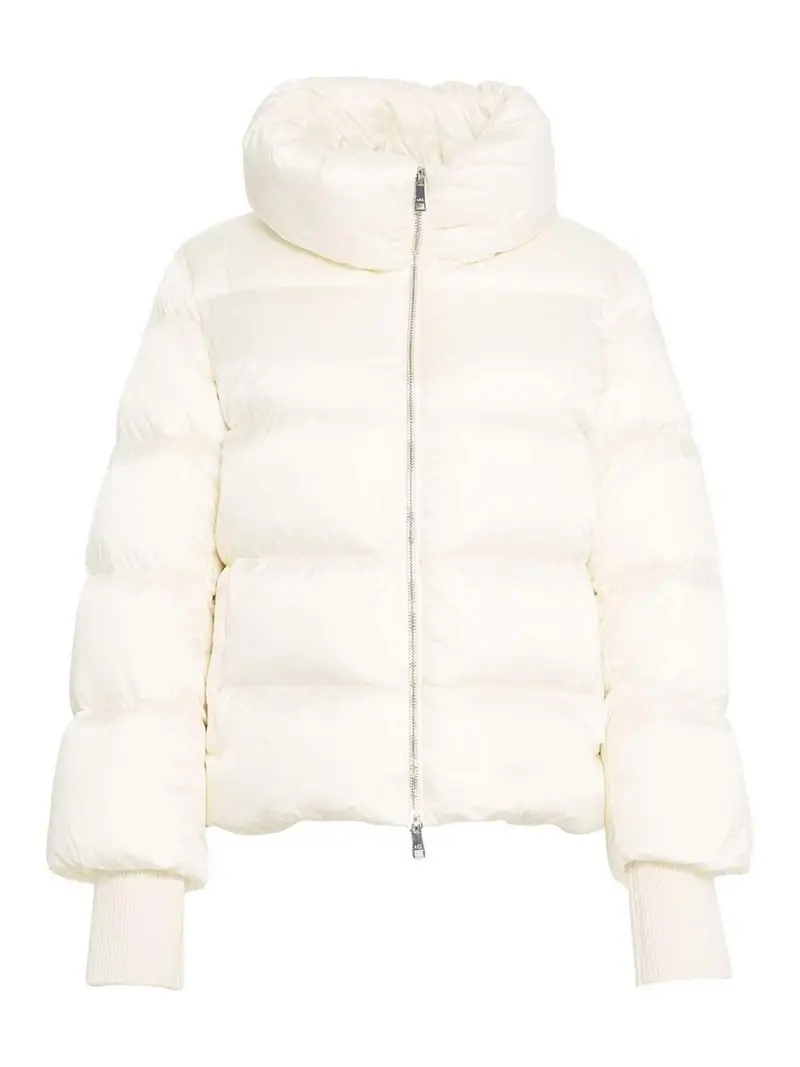 Mantella corta di piumino Bianco