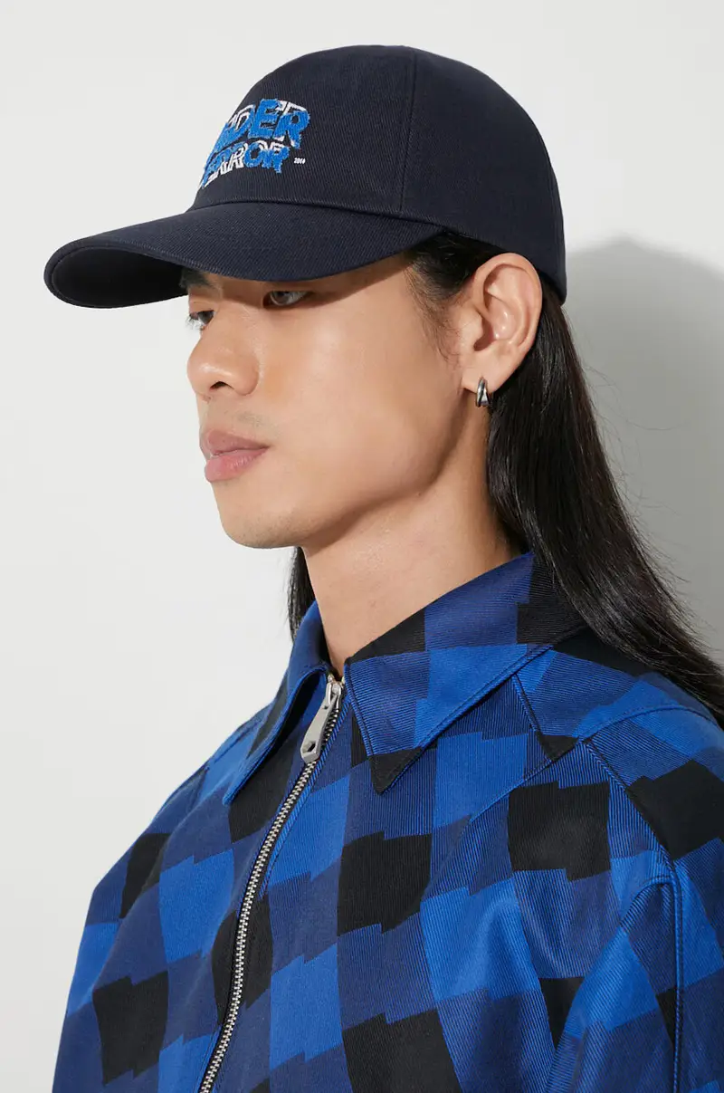 berretto da baseball in cotone Edca Logo Cap BMADFWHW0205 Blu navy miniatura 5