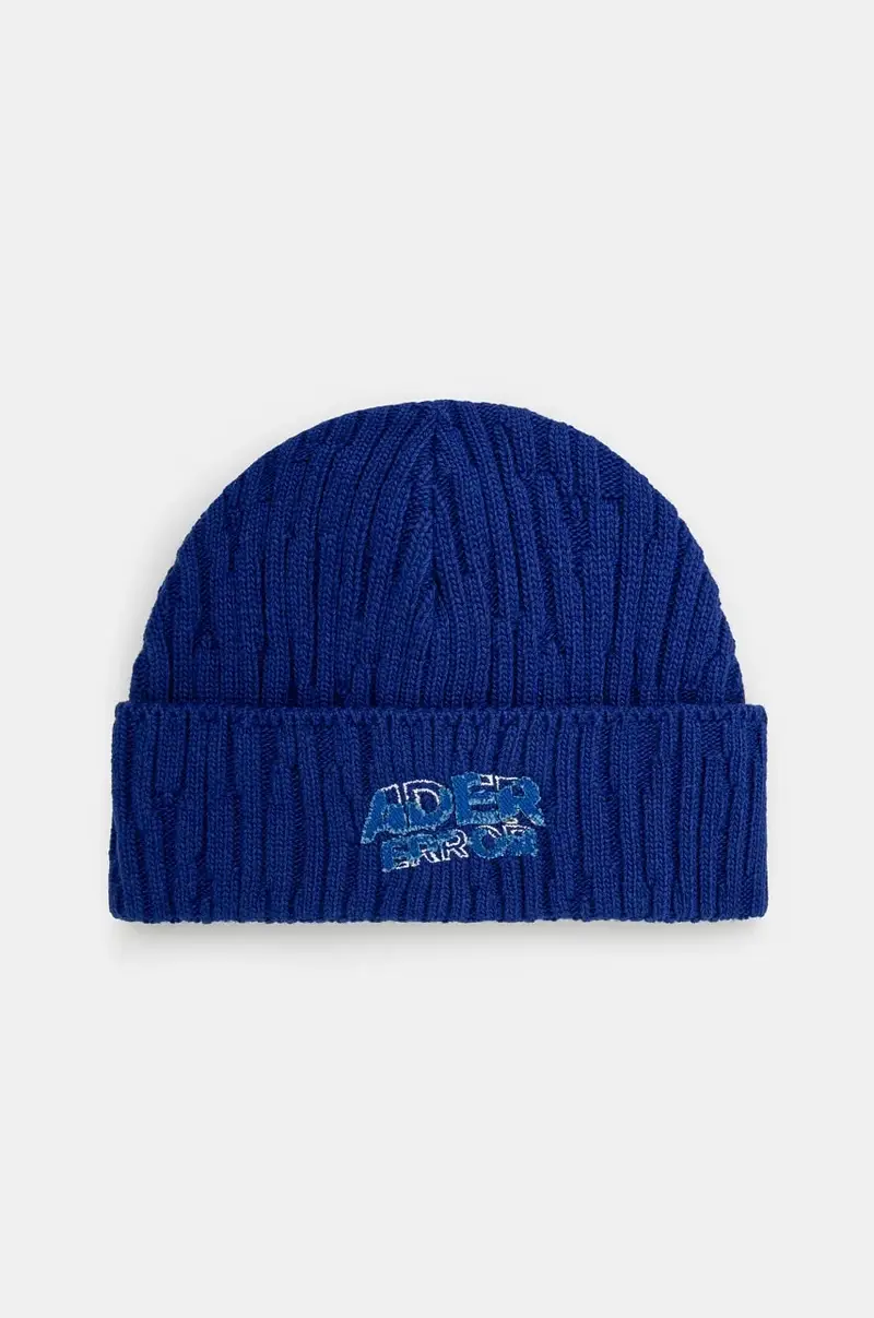 berretto in lana colore blu BN26FYHW0501BL