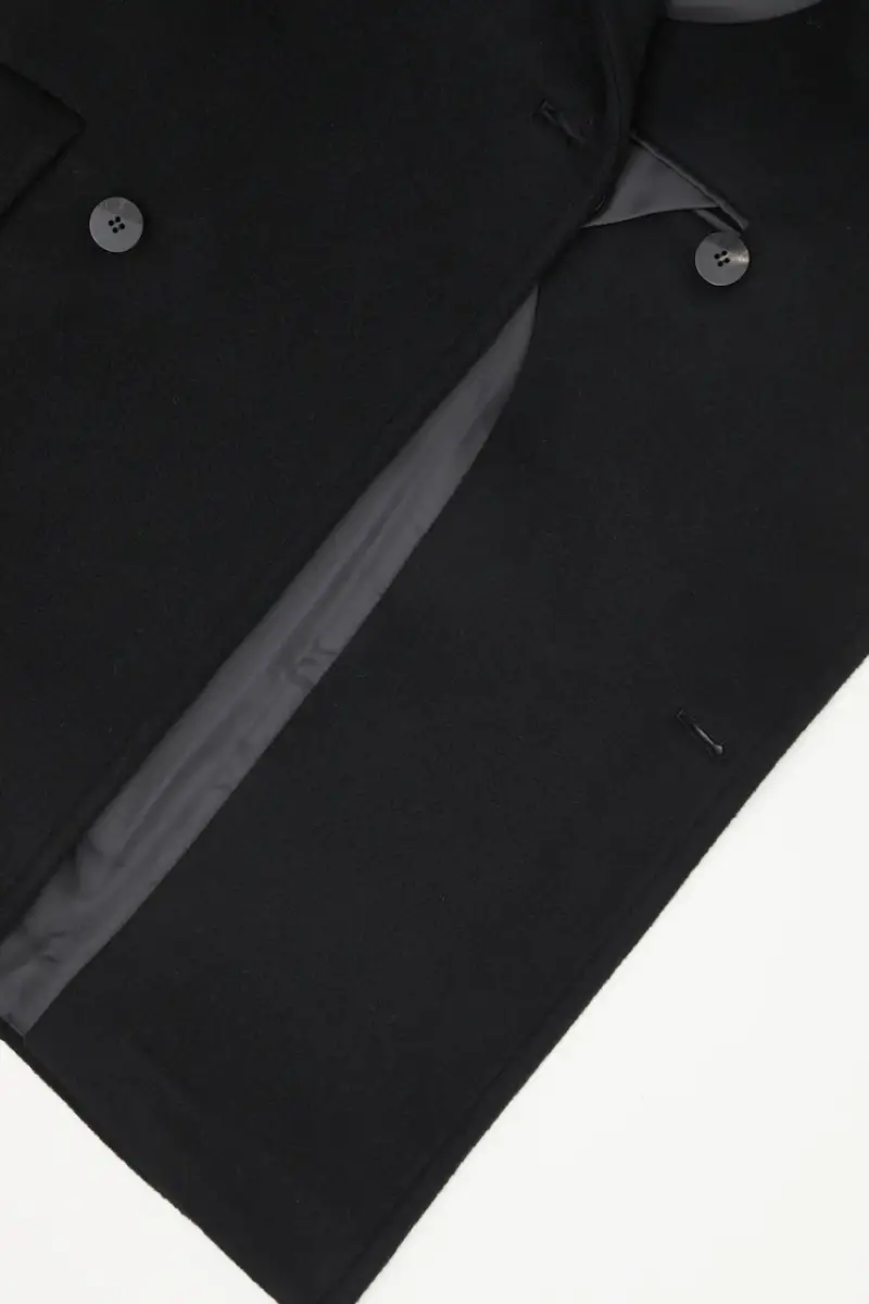 cappotto in lana COAT colore nero BO42FYCT0102BK miniatura 5