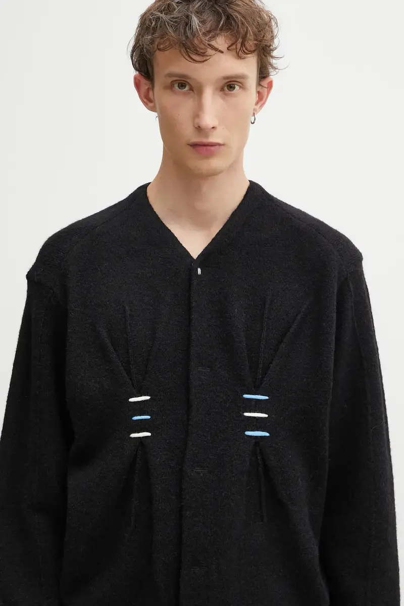 Ader Error Cardigan Uomo Nero 3121759 miniatura 4