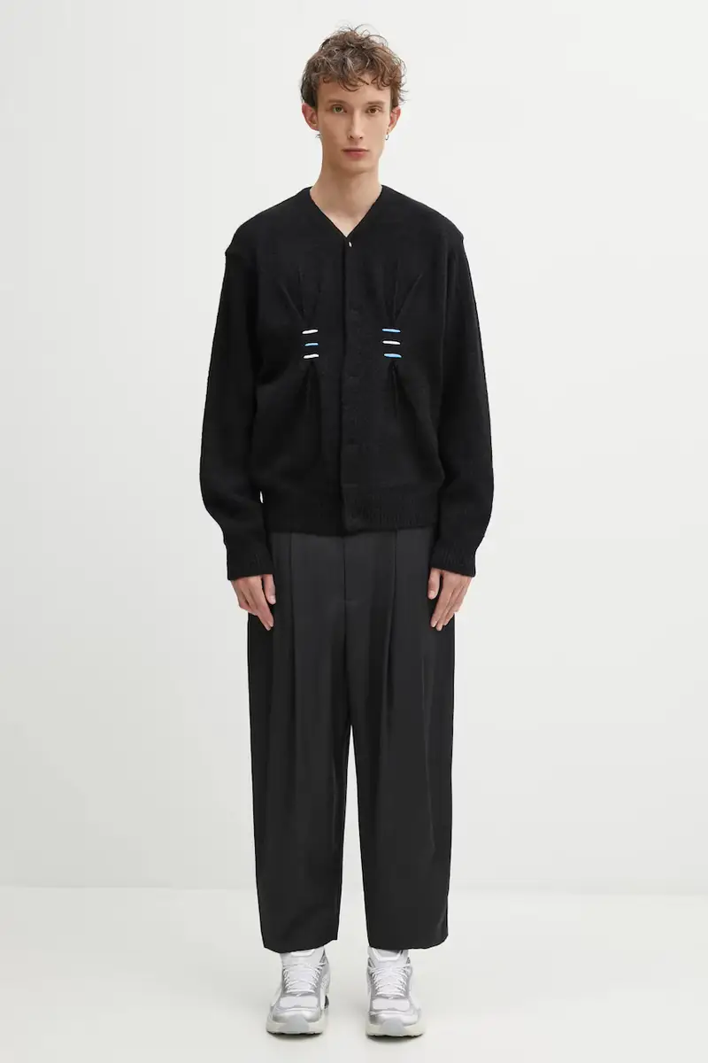 Ader Error Cardigan Uomo Nero 3121759 miniatura 5