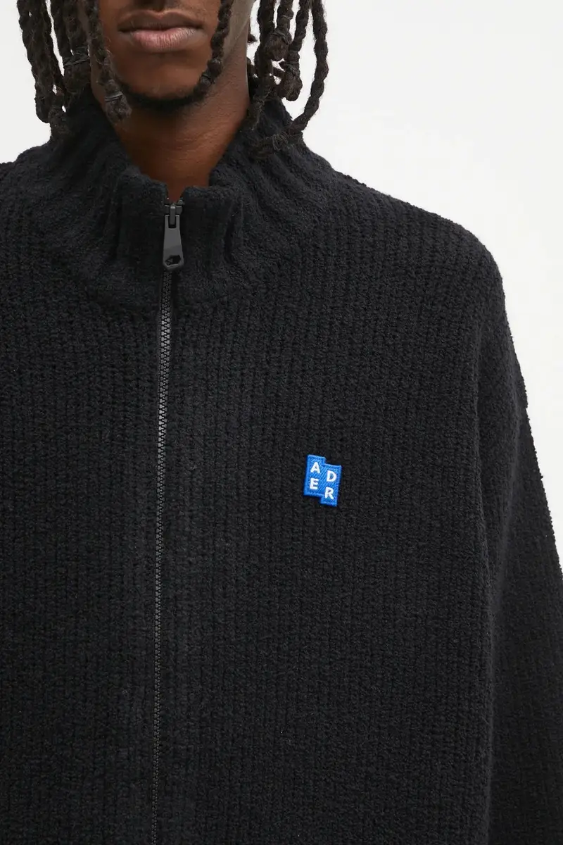 cardigan con lana KNIT colore nero BO42FYKT0703BK miniatura 4