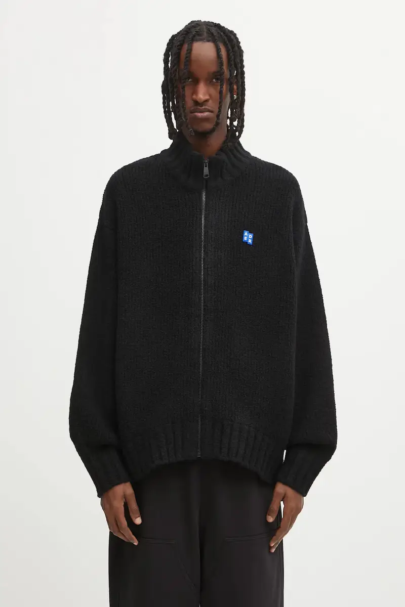 cardigan con lana KNIT colore nero BO42FYKT0703BK