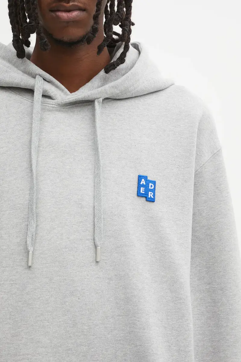 felpa in cotone HOODIE uomo colore grigio con cappuccio BO42FYHD0101GR miniatura 4