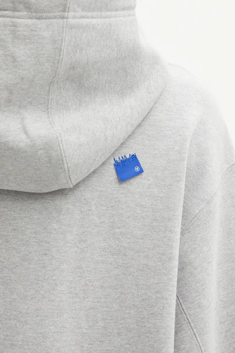 felpa in cotone HOODIE uomo colore grigio con cappuccio BO42FYHD0101GR miniatura 5