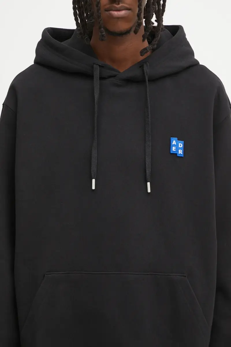 felpa in cotone HOODIE uomo colore nero con cappuccio BO42FYHD0101BK miniatura 4