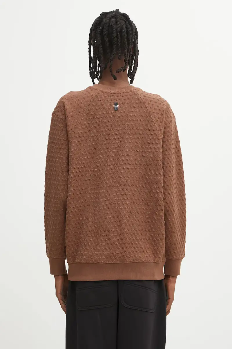 felpa in cotone SWEAT SHIRT uomo colore marrone BO01FWSW0103BR miniatura 3