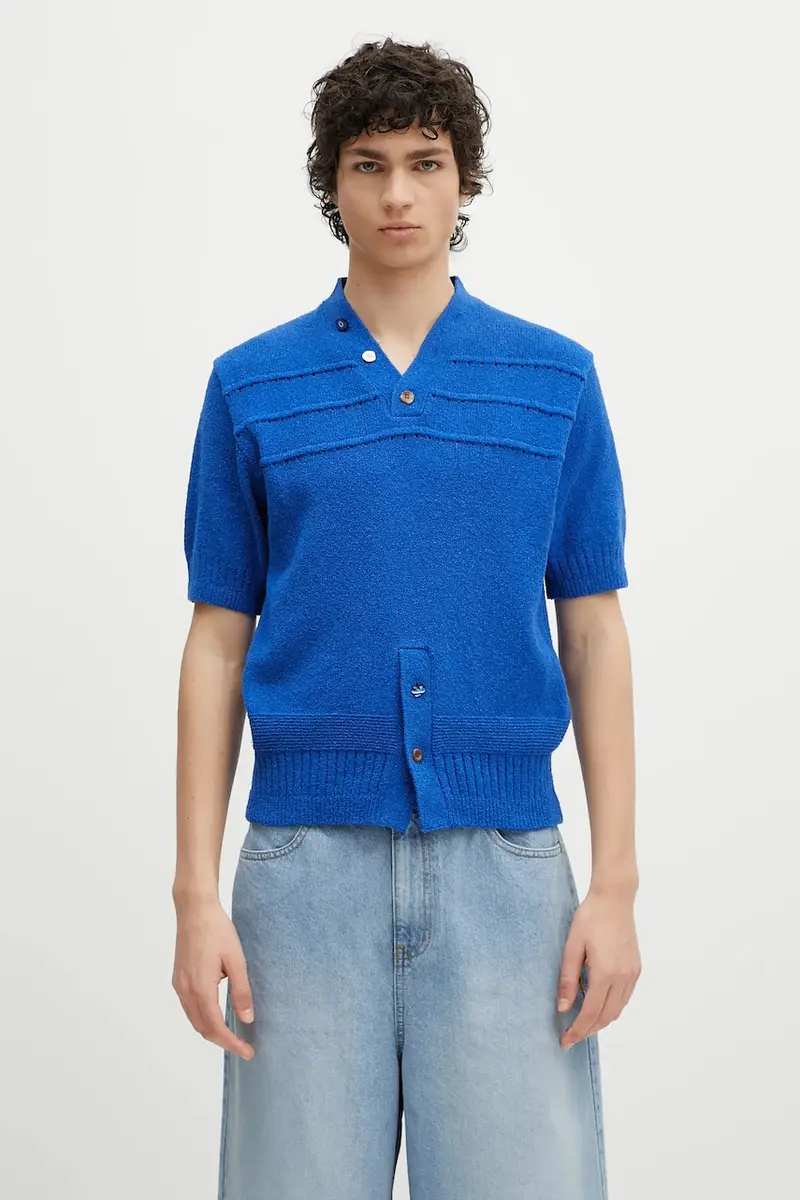 maglione Apparel-Top colore blu BO01SSKT0502BL