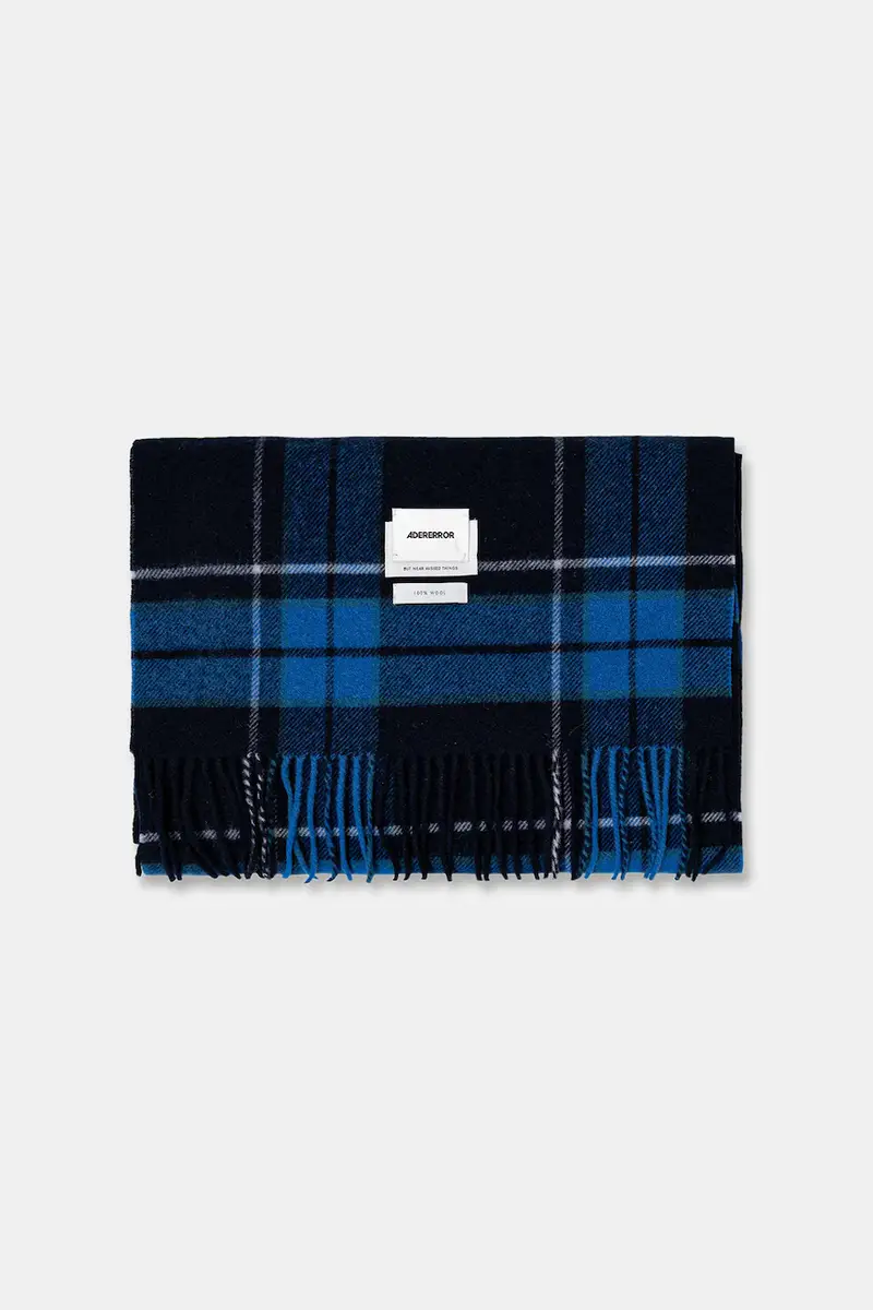 sciarpa in lana MUFFLER uomo colore blu BN01FWAC0401BK miniatura 2