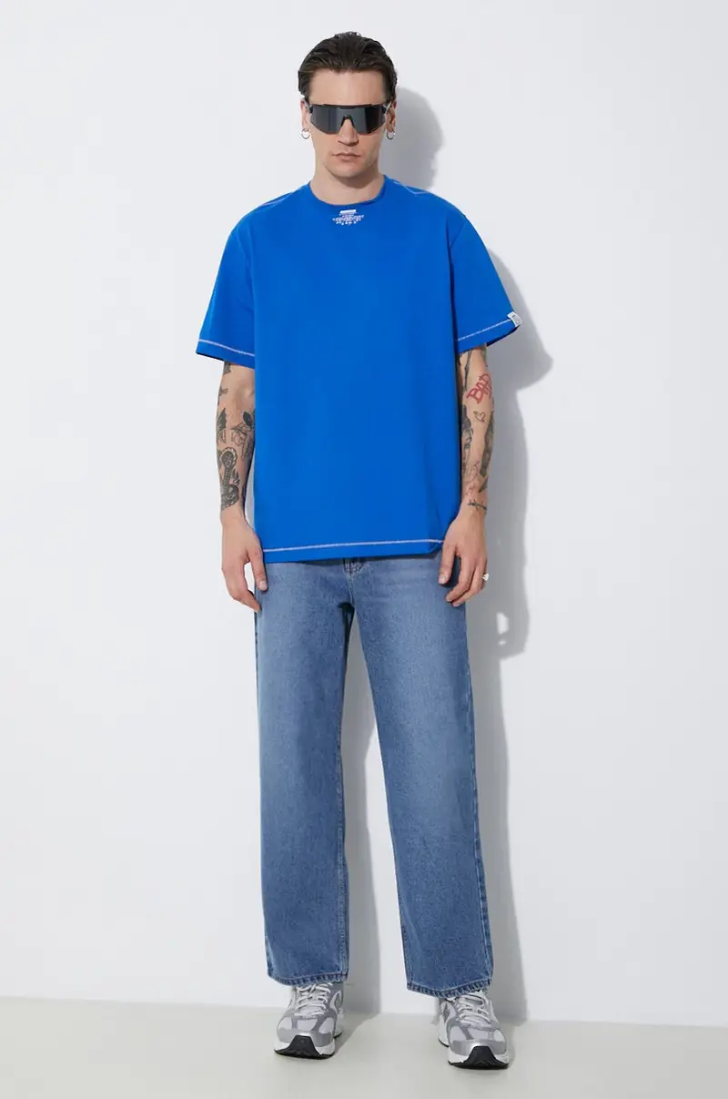 Ader Error T-shirt Uomo Blu 2808789 miniatura 2