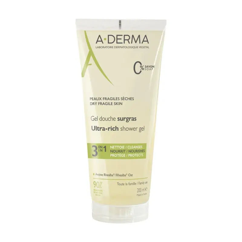 A-Derma Avena Rhealba Gel Doccia Surgras 200ml
