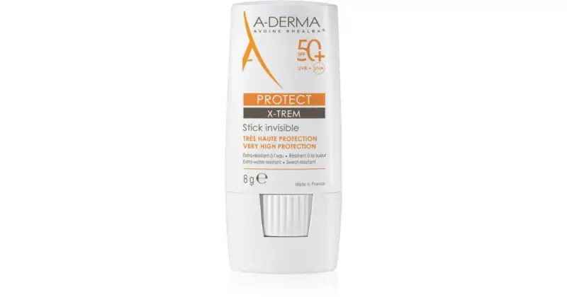 A-Derma Protect stick protezione solare SPF 50+ 8g