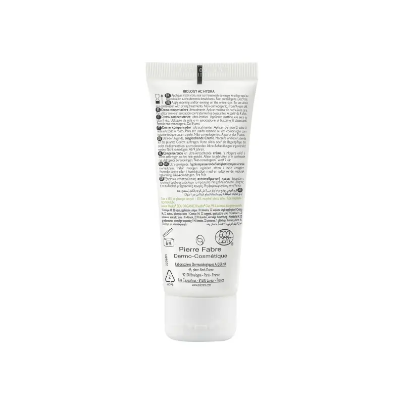 Biology AC HYDRA Crema Compensatrice Ultra-Lenitiva - Crema idratante viso miniatura 3