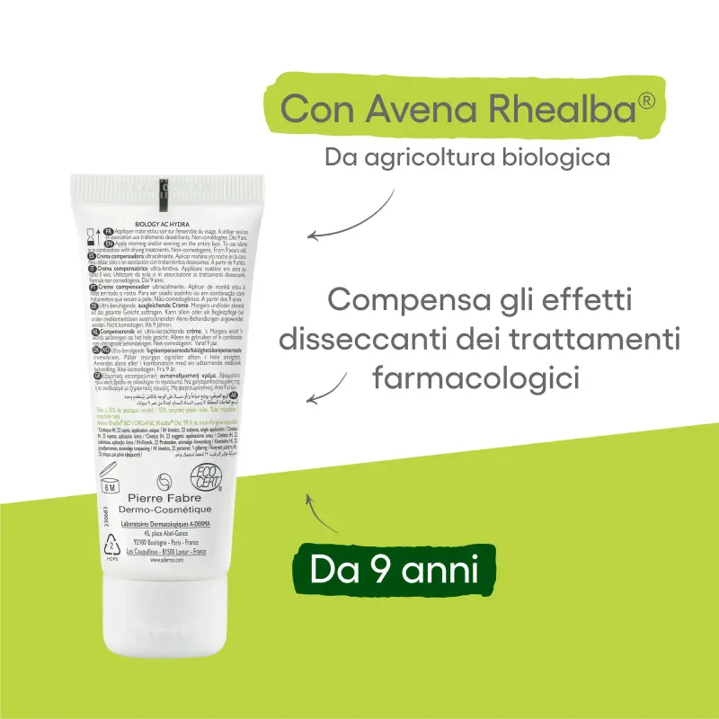 Biology AC HYDRA Crema Compensatrice Ultra-Lenitiva - Crema idratante viso miniatura 4