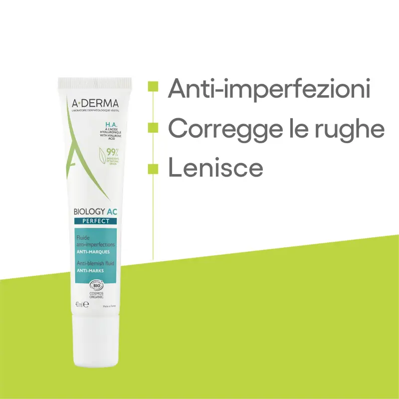 Biology AC PERFECT Fluido Anti-Imperfezioni - Crema viso pelle grassa, Trattamento viso antirughe miniatura 3