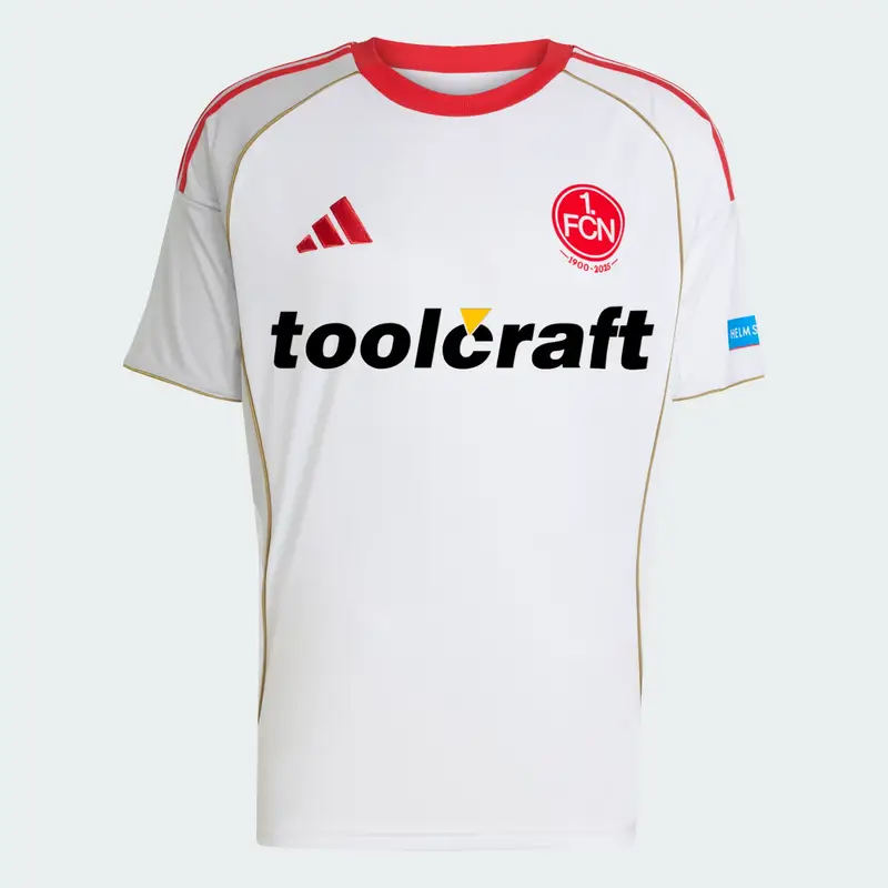 1. FC NÃ¼rnberg 25/26 Away Jersey White miniatura 4