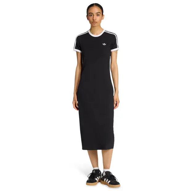 3 Stripes Dress Donna - Vestiti Nero - di cotone Black