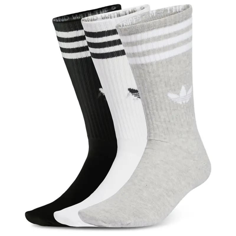 3-stripes High Crew Socks 3 Pairs unisex Calze - Bianco - Poliestere - Foot Locker White