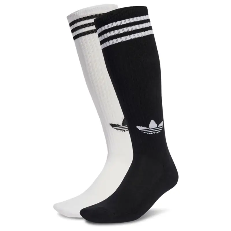 Adidas 3-stripes Knee Socks 2 Pairs unisex Calze - Bianco - Poliestere - Foot Locker