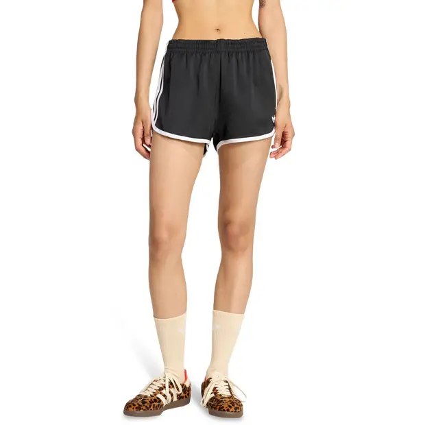 3 Stripes Sprinter Shorts Donna - Pantaloncini Nero - Mesh Black