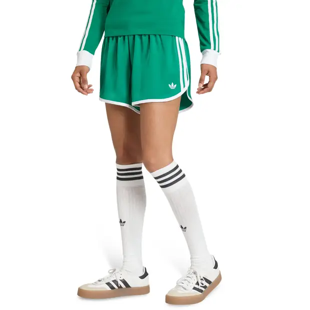 3 Stripes Sprinter Shorts Donna - Pantaloncini Verde - Mesh Green