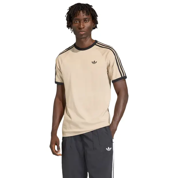 3-stripes T-shirt Uomo - Magliette Beige - di cotone