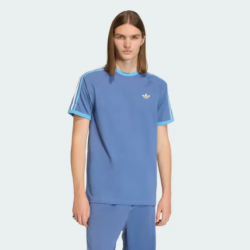 3-STRIPES TEE Crew Blue