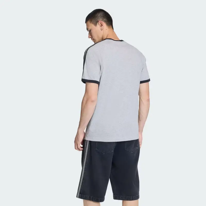 3-STRIPES TEE Medium Grey Heather miniatura 2