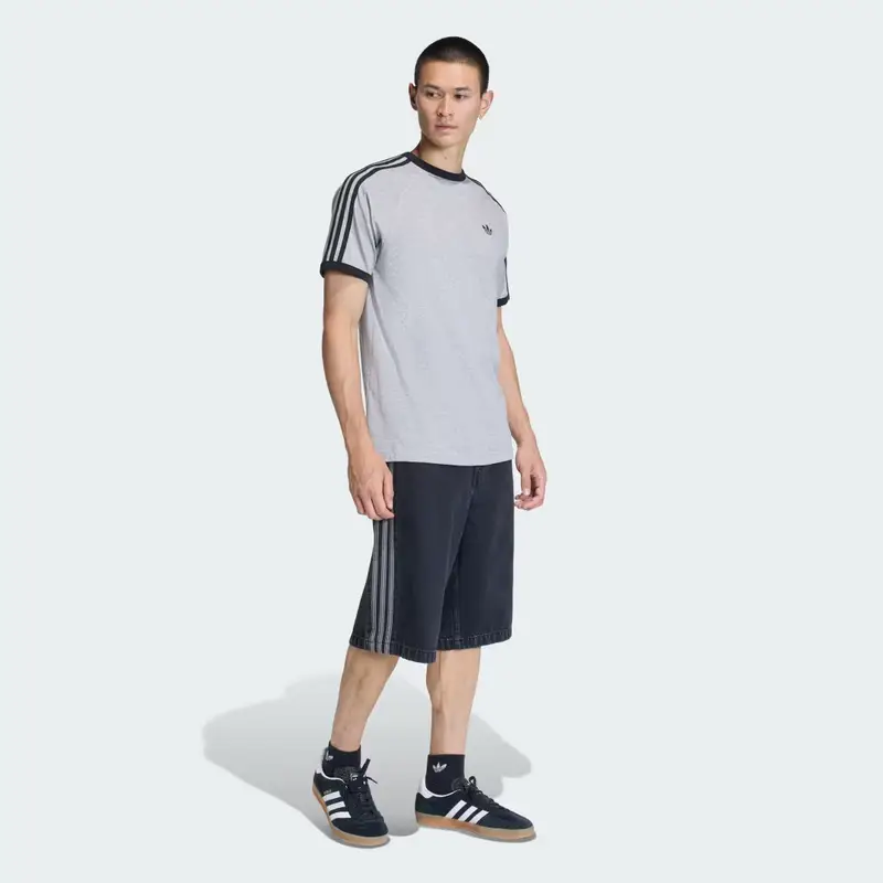 3-STRIPES TEE Medium Grey Heather miniatura 3