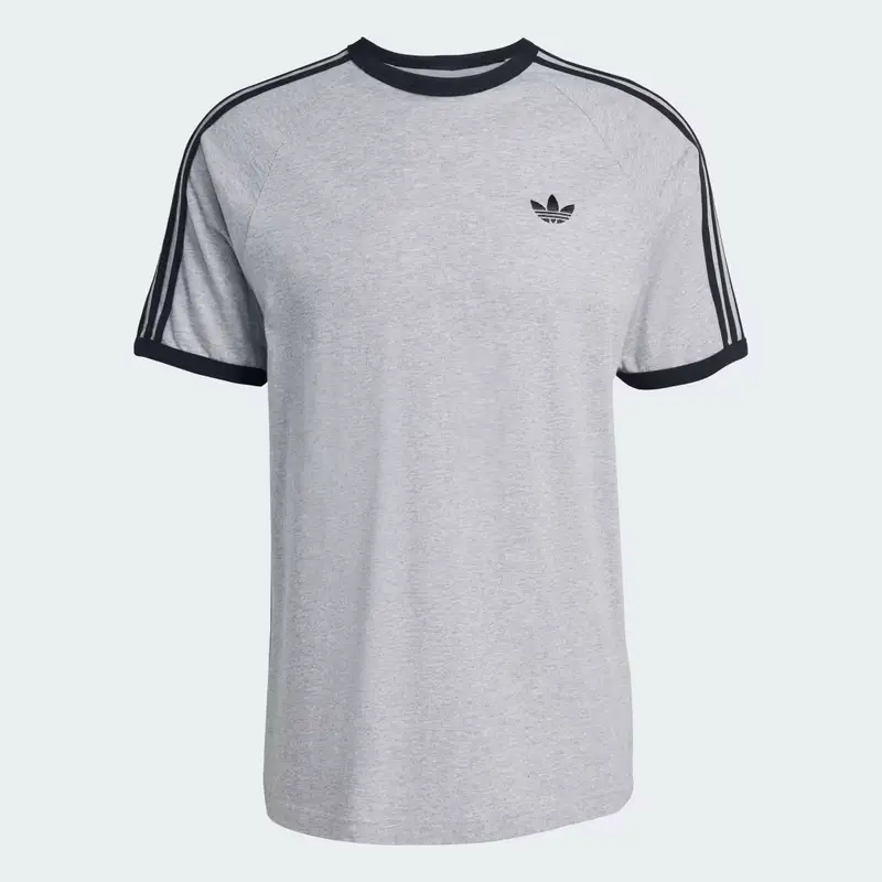 3-STRIPES TEE Medium Grey Heather miniatura 4