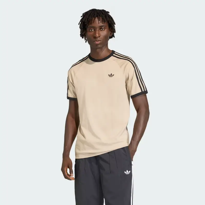 3-STRIPES TEE Stone Khaki