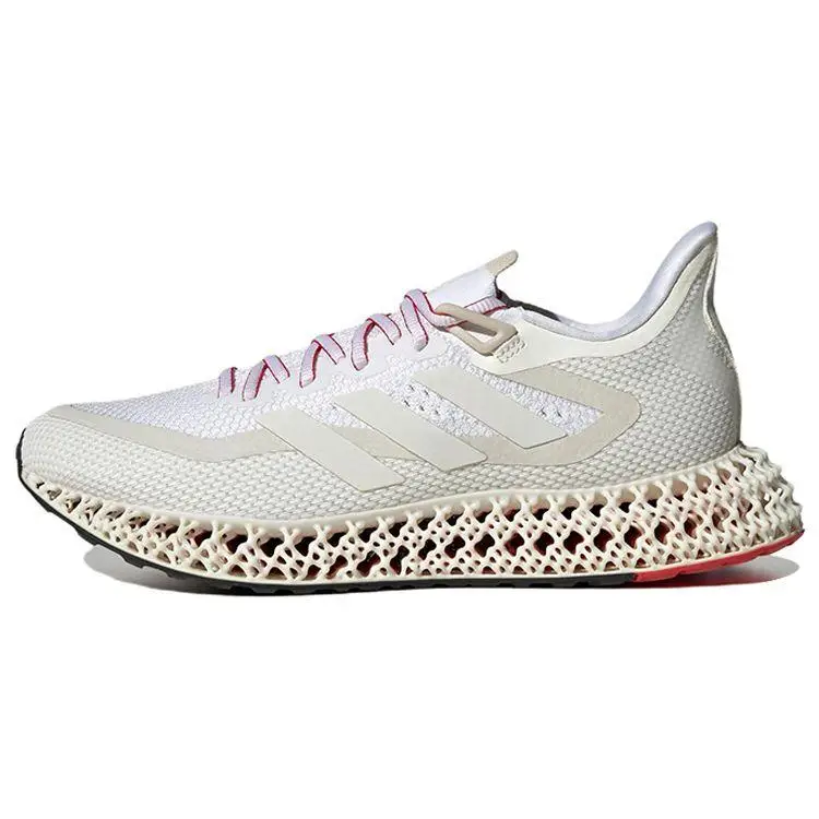 4D FWD Comode alla Moda Tessuto Antiscivolo Resistenti all Usura Scarpe da Corsa Basse Sneakers Unisex Bianche Rosse IE4554 37⅓