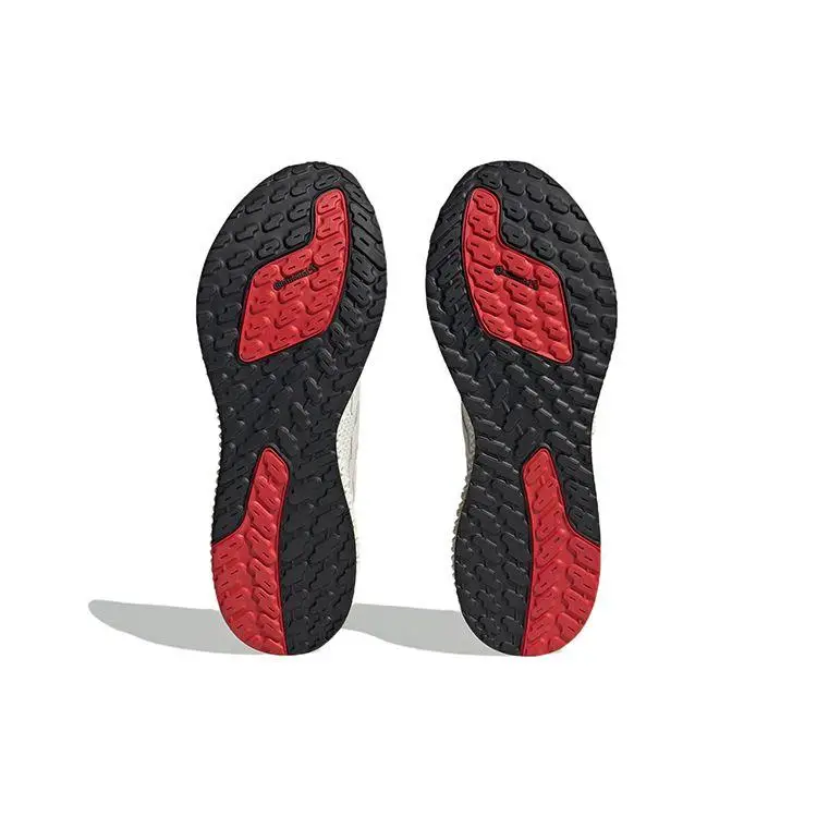 4D FWD Comode alla Moda Tessuto Antiscivolo Resistenti all Usura Scarpe da Corsa Basse Sneakers Unisex Bianche Rosse IE4554 44 miniatura 3