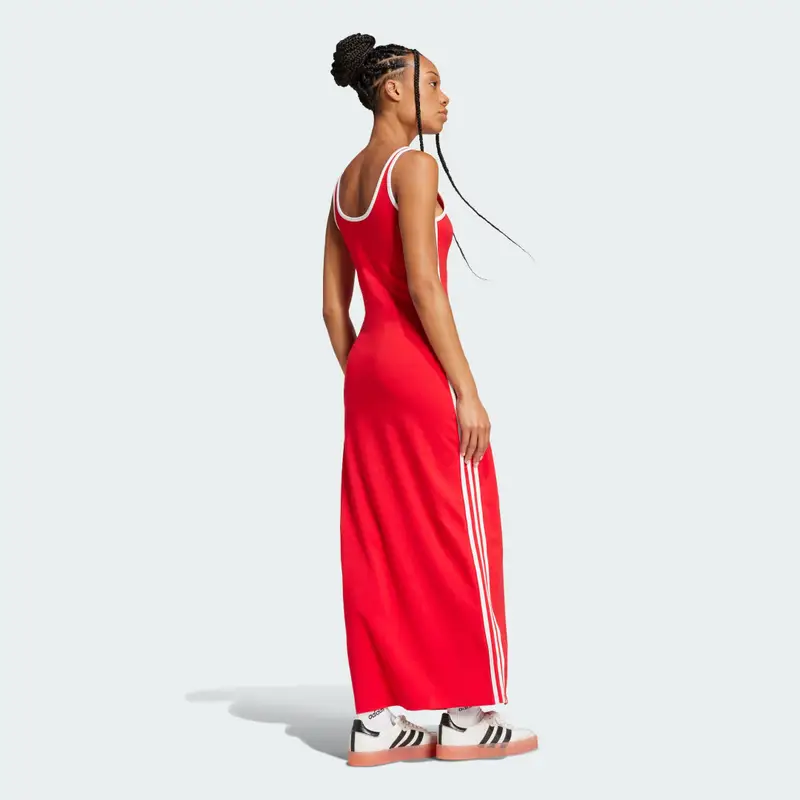 Abito adicolor 3-Stripes Tank Maxi Better Scarlet miniatura 2