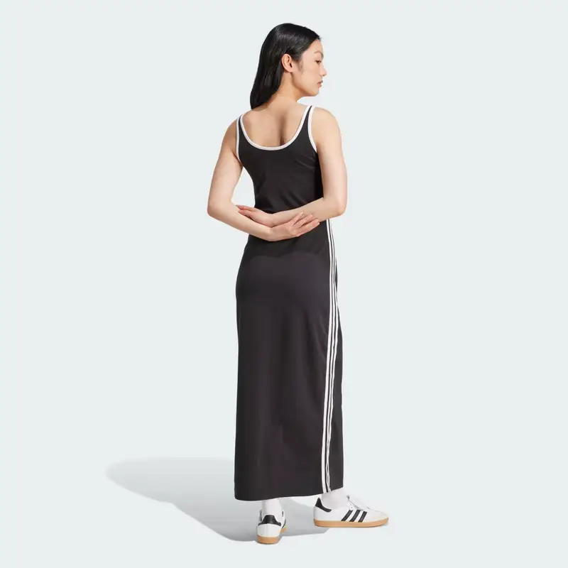 Abito adicolor 3-Stripes Tank Maxi Black miniatura 2